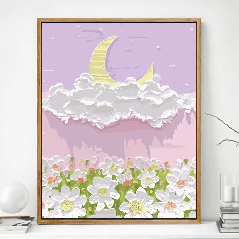 

Цифровая картина маслом «сделай сам» 3823Ann-Tulip, картина маслом, картина акриловыми цветами, взрывобезопасная пейзажная картина ручной работы