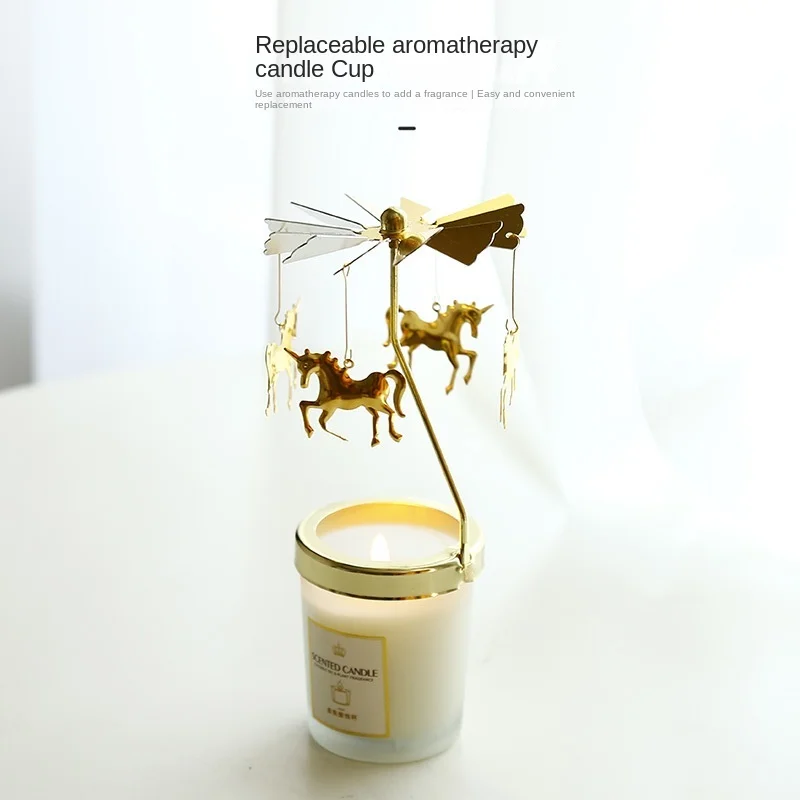 Вращающийся подсвечник для ароматерапии с изображением сердца девочек