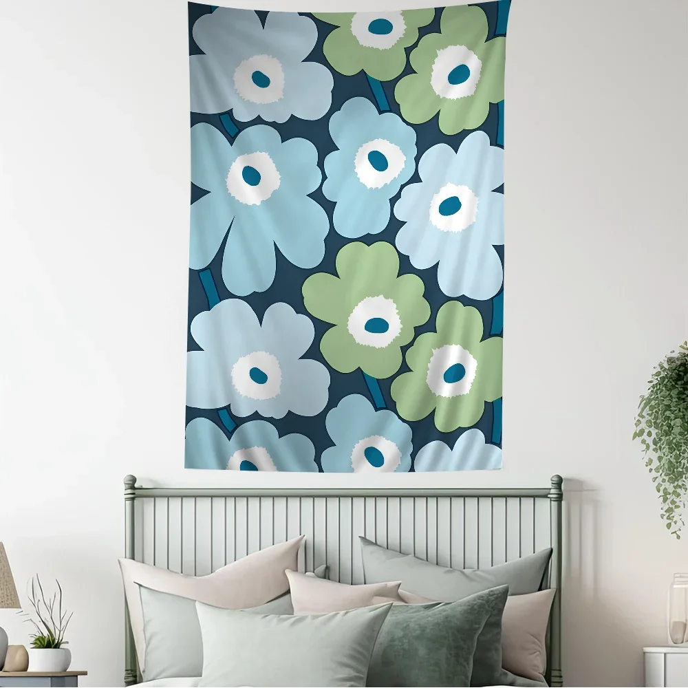 P-Poppy Красивый Красочный Цветок В Богемном Стиле Настенный Гобелен Mandalay