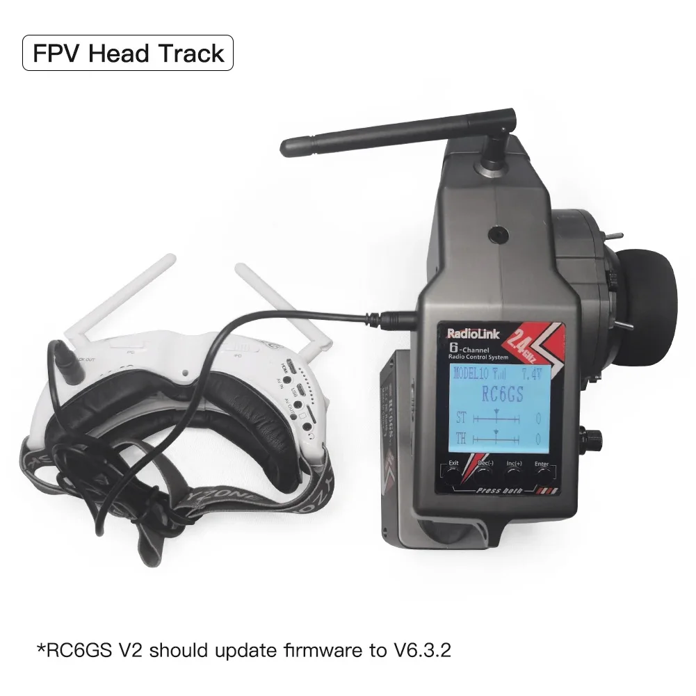 Radiolink RC4GS V3 (обновление V2) 5-канальный радиопередатчик и приемник RC R6FG Gyro