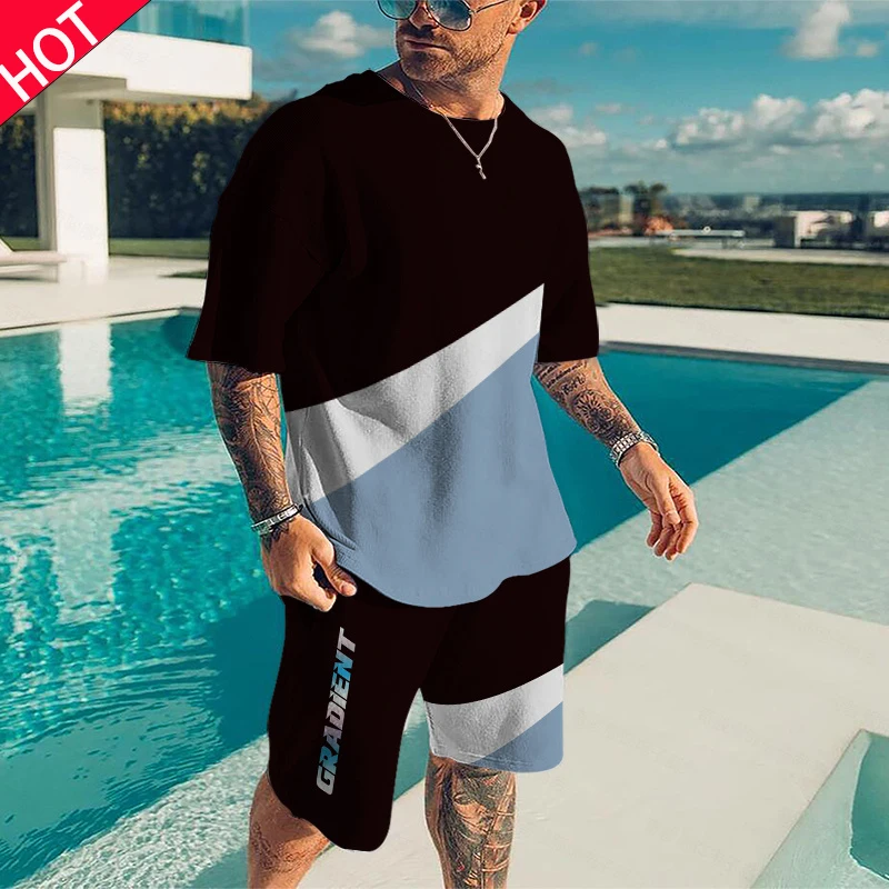 

Толстовки Loose Men's Jogging Set футболка оверсайз спортивный костюм мужск Мода Спортивная одежда Мужская одежда Мужской спортивный костюм с круглы...