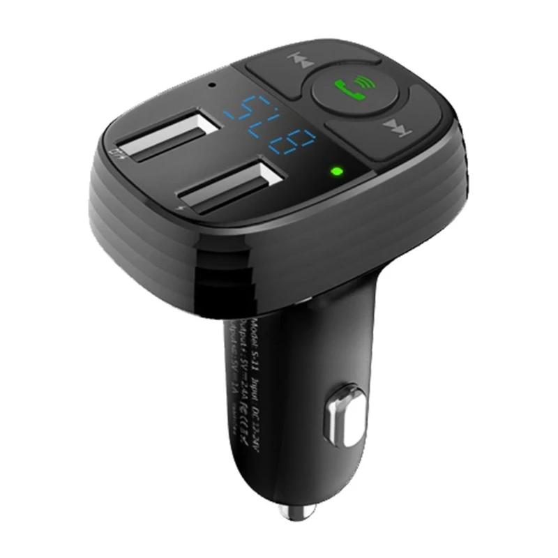

Car FM Transmitter Music Stereo Adapter Dual USB Fast Charger for Phone Tablet