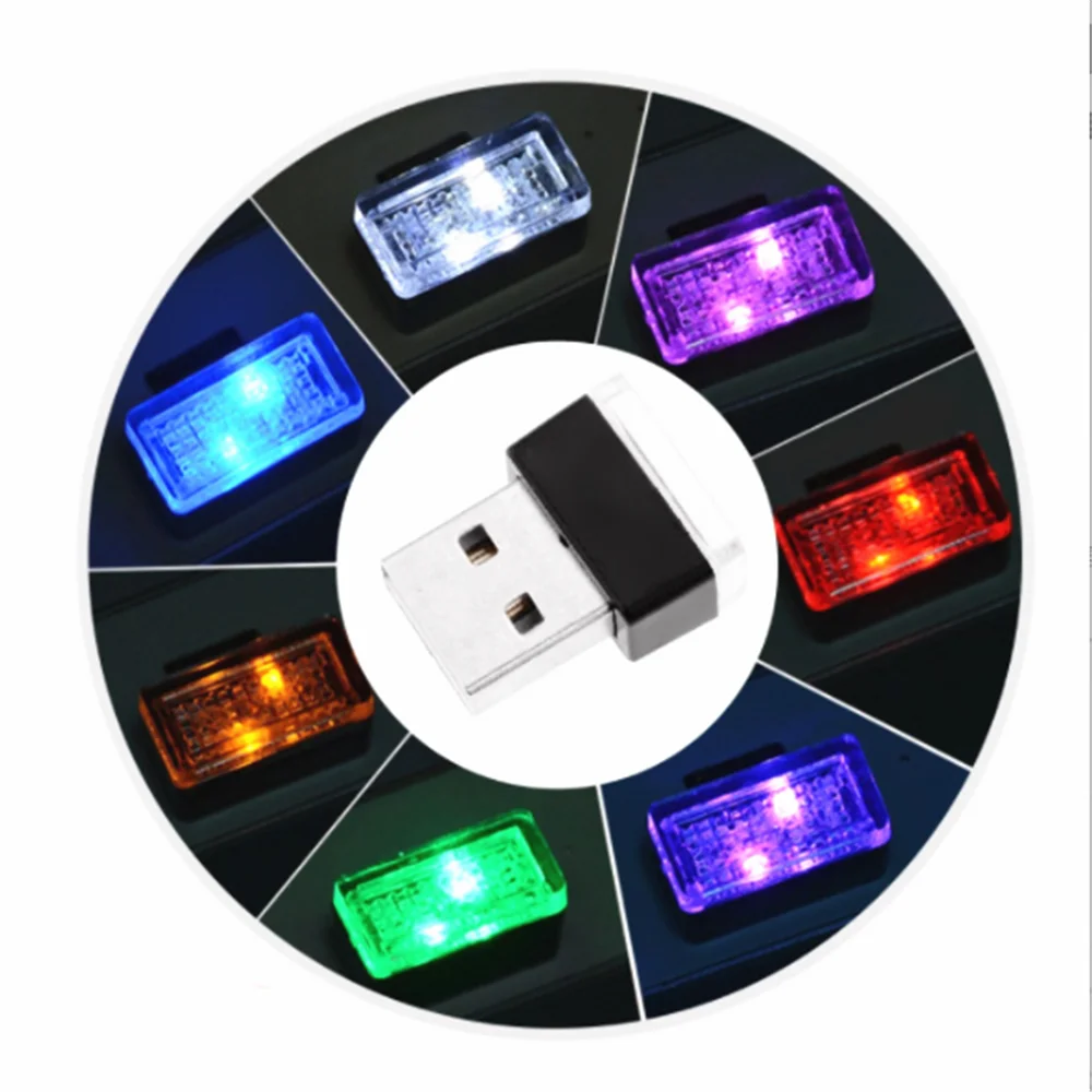Mini USB LED Car Ambient Light for Mitsubishi Asx Lancer 10 9 Outlander 2013 Pajero Sport L200 Expo Eclipse Carisma Galant Grand |