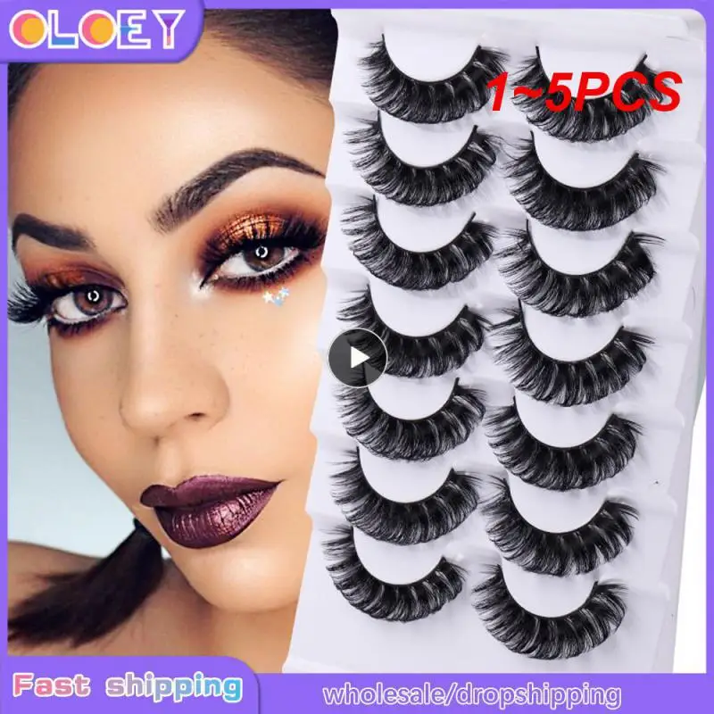 

Норковые ресницы 3D, длинные густые Натуральные Искусственные ресницы, размеры от 10 до 25 мм, 1 ~ 5 шт.