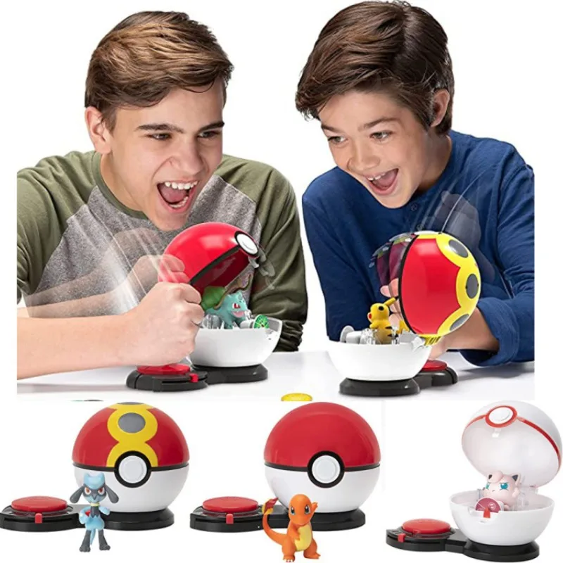 

Pokemon Smashing and Flipping The Elf Ball Battle Game Little Fire Dragon Pikachu Hand Office Model Toy Christmas Gift