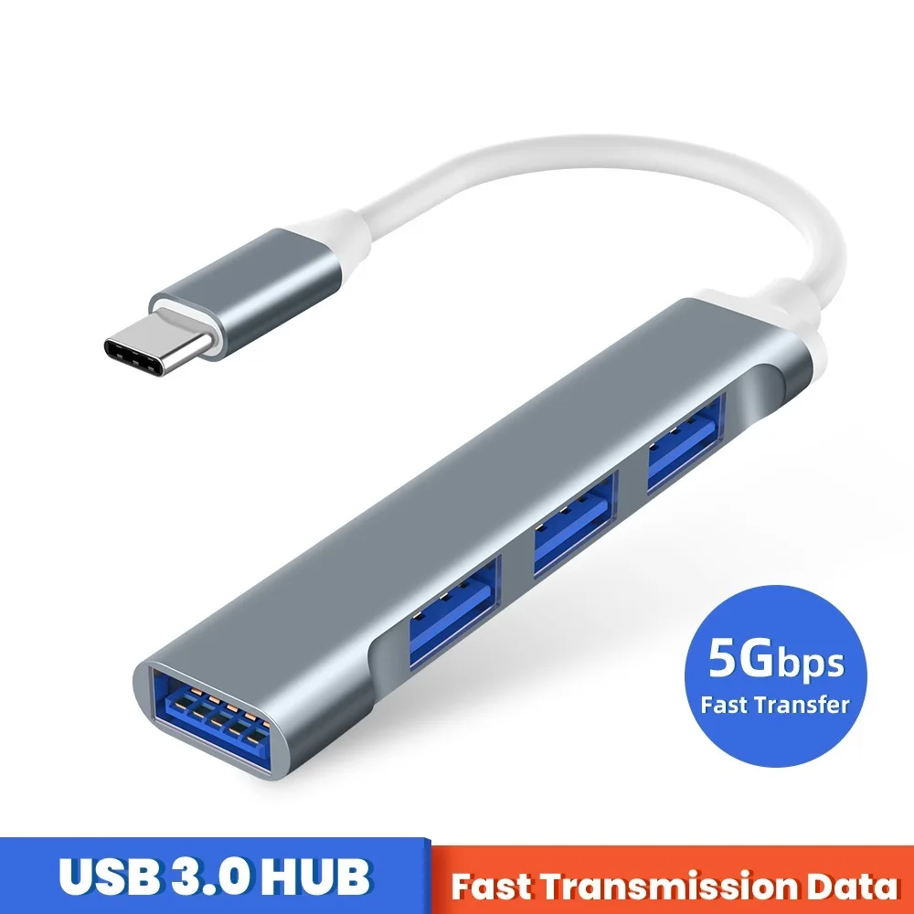 

Док-станция 4 в 1, USB Type-C на USB 3,0, 5 Гбит/с