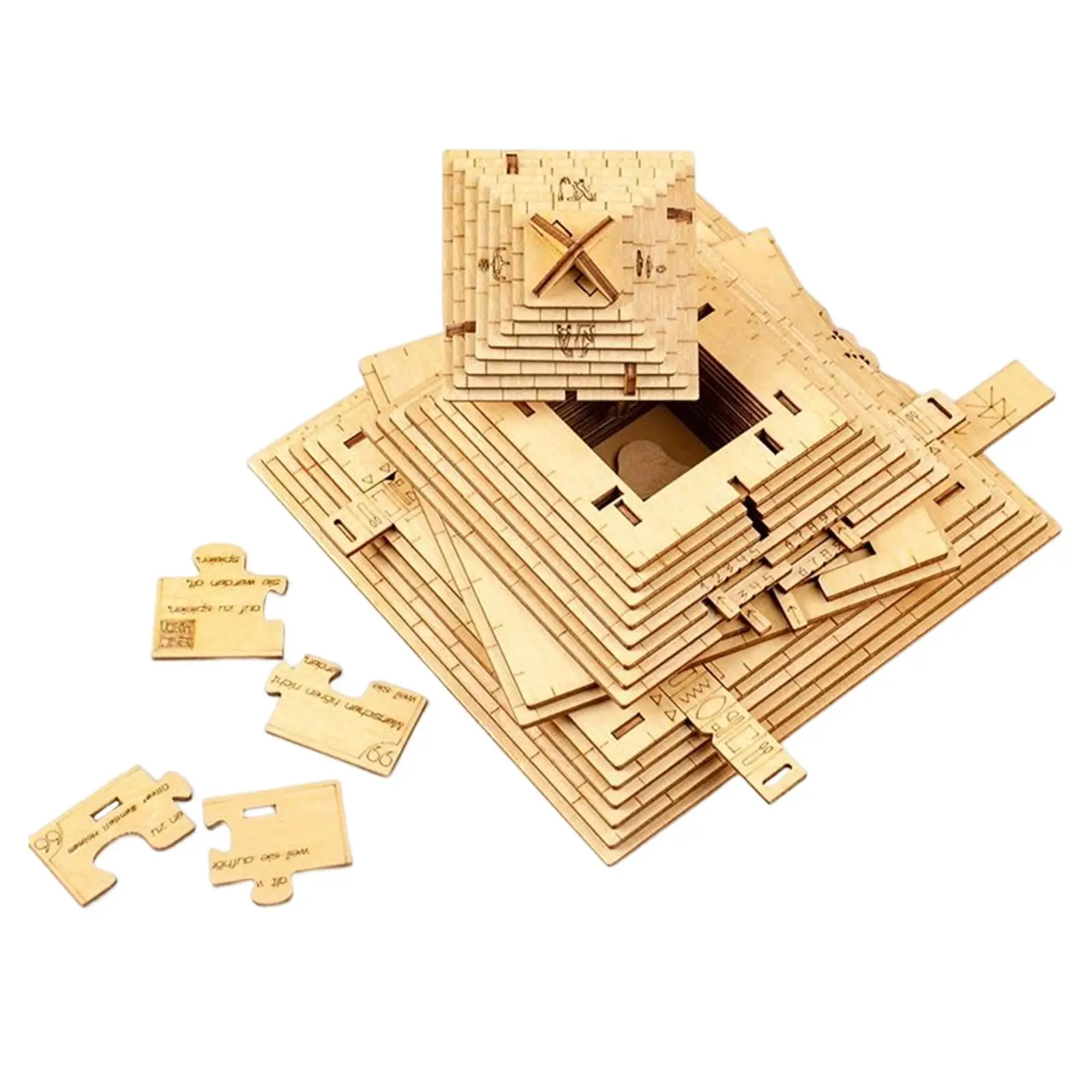 

Interactive Quest Pyramid Puzzle Box 3D Puzzles Educational Brain Teaser Puzzle for Reunion