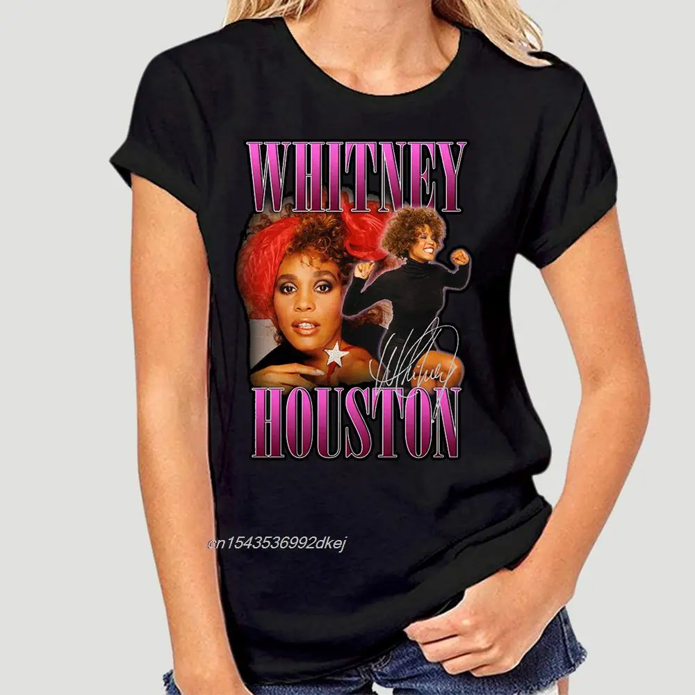 

90S Homage Black T-Shirt Whitney Houston 2019 Unisex Tee 4165A