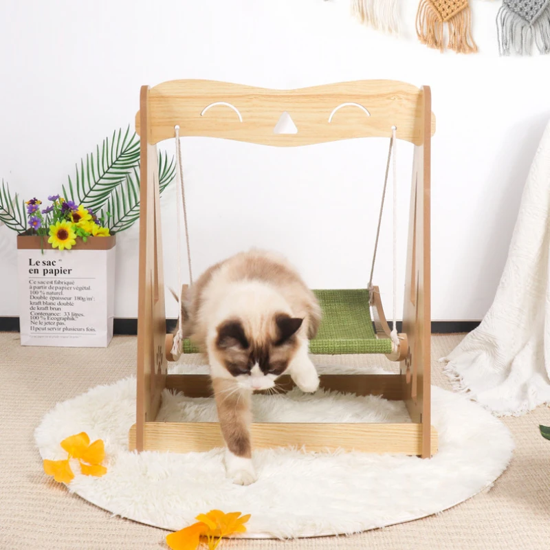 Swing Elevated Pet Bed Cat Chair For Indoor Cats Easy Assembly