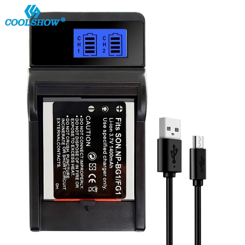 Аккумулятор NP-BG1 NP-FG1 для Sony Cyber-Shot DSC-W100 DSC-WX1 H3 H7 H9 H10 H20 H50 H55 DSC-T100 T20 NPBG1 FG1 1400 мАч Аккумулятор (art.: 3920cba121bb5) - 3920cba121bb5