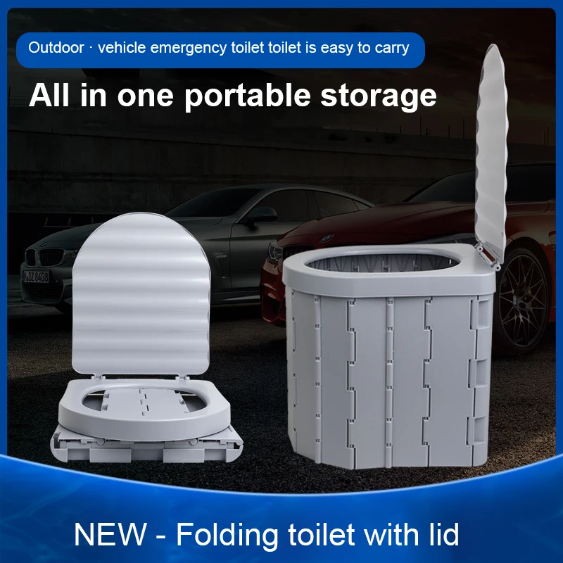 

Portable Toilet Folding Commode Potty Travel WC Toilet Seat Baby Potty Car Outdoor Travel Camping Kids Potty Training Seat