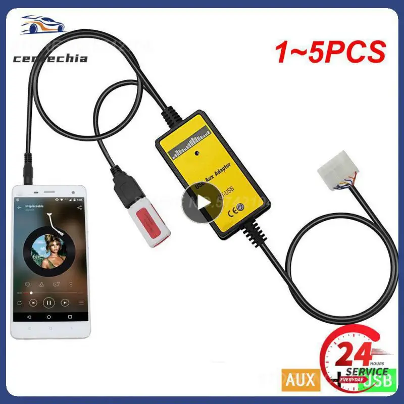 

1 ~ 5 шт. автомобильный адаптер Moonet с MP3 входом USB AUX смена CD для Toyota Avensis RAV4 Auris Corolla Yaris Camry Tacoma и Lexus