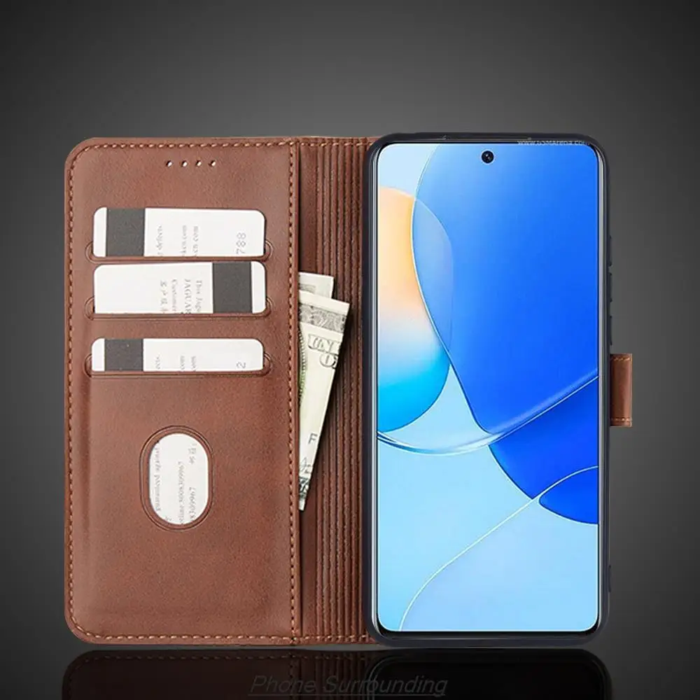 Кожаный чехол-книжка для Huawei Nova 9 SE / Nova9 9SE JLN-LX1/A00