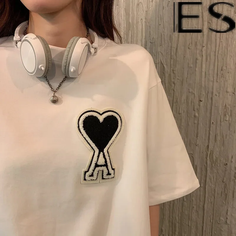 

2022 Etam хлопковая футболка с коротким рукавом, Женская свободная футболка с рисунком медведя