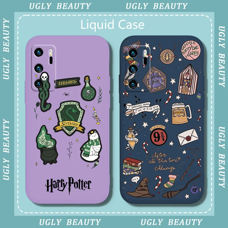 

Ring Potters Wand Harries Phone Case For Huawei P20 P20 PRO LITE 2019 P30 LITE PRO P40 P50 PRO LITE P SMART PLUS Liquid Rope