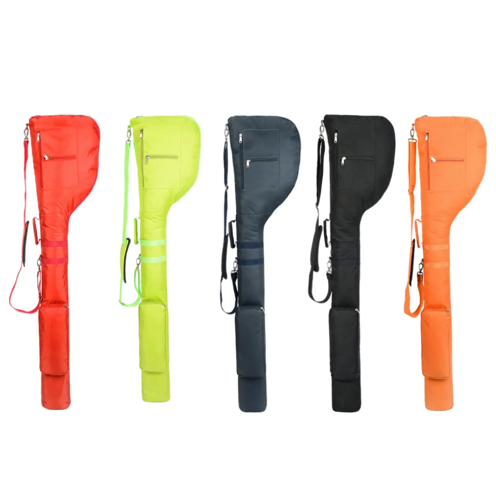

Golf Bag Clubs Case Foldable Zipper Pouch Thick Lightweight Waterproof Sunday Bag Multi Colors