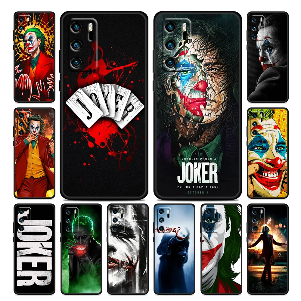 

DC Suicide Squad Joker Movie Case For Huawei P50 P40 P30 P20 Lite 5G Nova Y70 Plus 9 SE Pro Y9S Prime Soft TPU Black Phone Cover