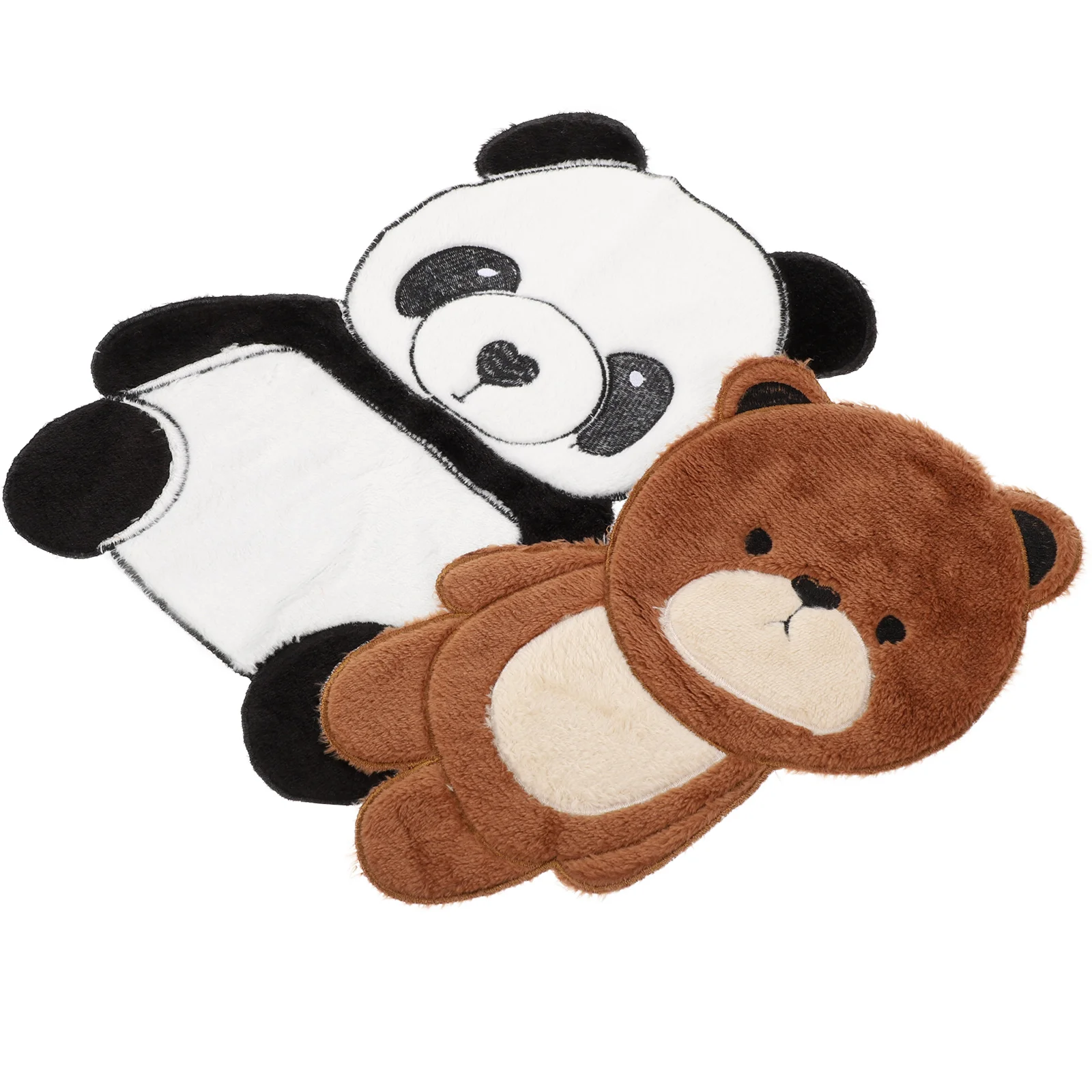 

2 Pcs Panda Bear Patch Bag Patches Jacket Clothing Patches Backpacks Clothes Patches Plush Bear Patches Sewing Applique Decal