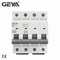 geya dc mcb 4p 1000v 80a 100a 125a mini circuit breaker dc mcb for solar pv system din rail breaker 6ka