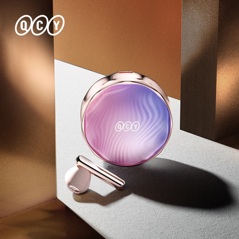 

QCY T21 FairyBuds Earphones Bluetooth 5.3 Headphone 68ms Low Latency Headset Touch Control TWS Earbud Shutter Shooting Girl Gift