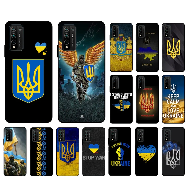 

Hot Ukraine Flag Phone Case for Huawei Honor 50 10X Lite 20 7A 7C 8X 9X Pro 9A 8A 8S 9S 10i 20S 20lite 7X 10 lite