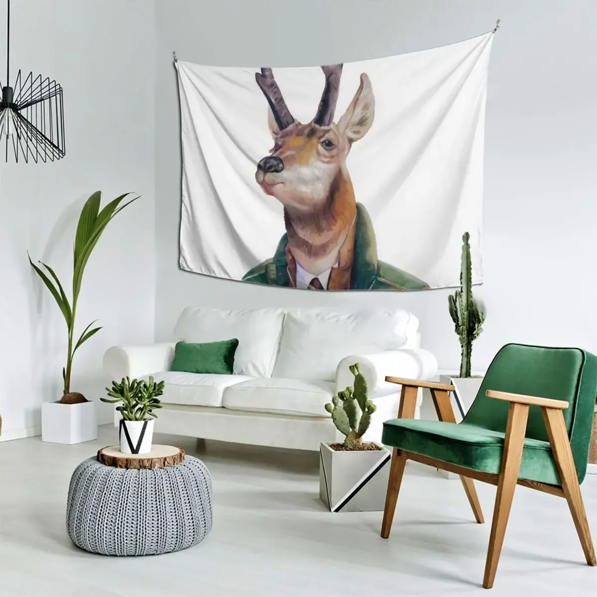 Гобелен Pronghorn с оленем декор для спальни эстетические милые вещи комнаты