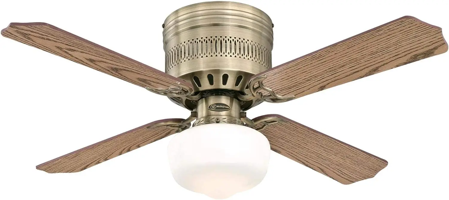 

Lighting 7230900 Casanova Indoor Ceiling Fan with Light, 42 Inch, Antique Brass