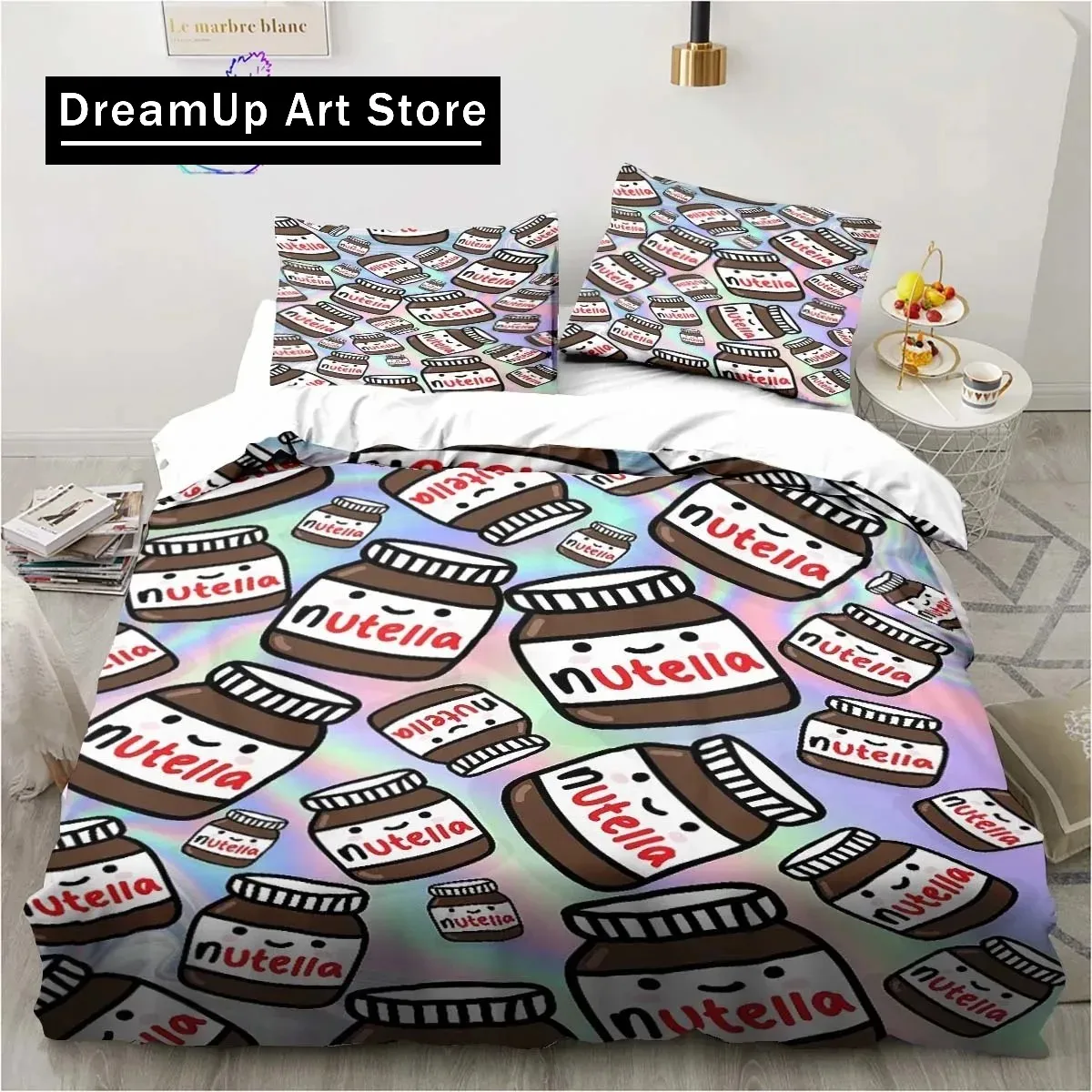 Модный комплект постельного белья с 3D принтом Нортелла мультяшный для мальчиков