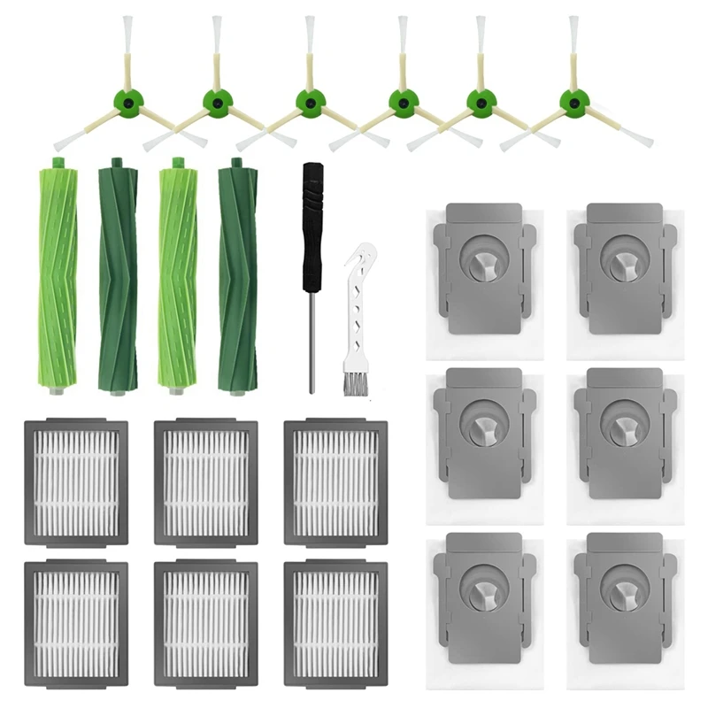 

Вращающаяся щетка Hepa фильтр, боковая щетка Kit для Irobot Roomba I7 E5 E6 I Series Robot пылесос Замена B