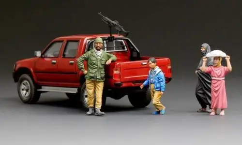 MENG МОДЕЛЬ 1/35 Φ ближняя торговля (стандартные) (4 фигурки в коробке) Super