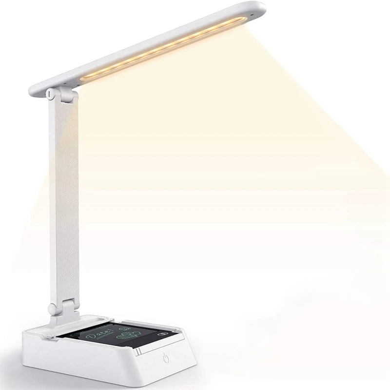 

GTBL LED Desk Lamp,Table Lamp with 3 Lighting Modes&Stepless Dimming Contact Control,for Home Office,With LCD Writing Tablet