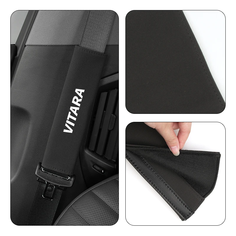 2 шт. накладки на ремень безопасности для Suzuki Jimny Vitara Swift Grand Ignis DZire Alto Baleno