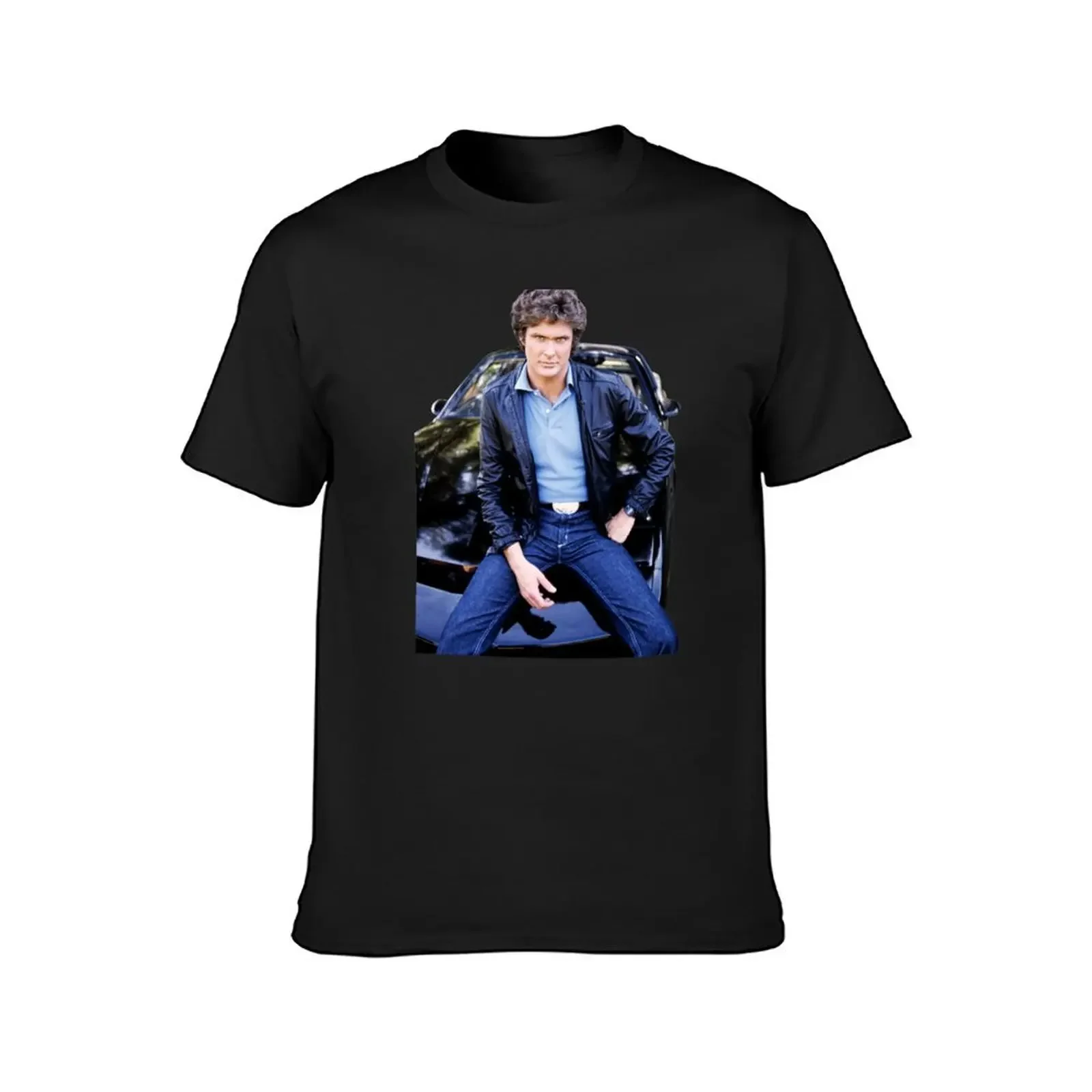 Knight Rider KITT футболка David Hasselhoff мужские хлопковые футболки с аниме-фигурками