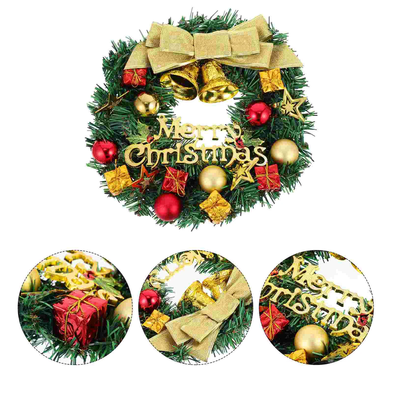 

1pc Xmas Wreaths Nice Good Unique Safe Wreath Xmas Decor Party Garland for Decor