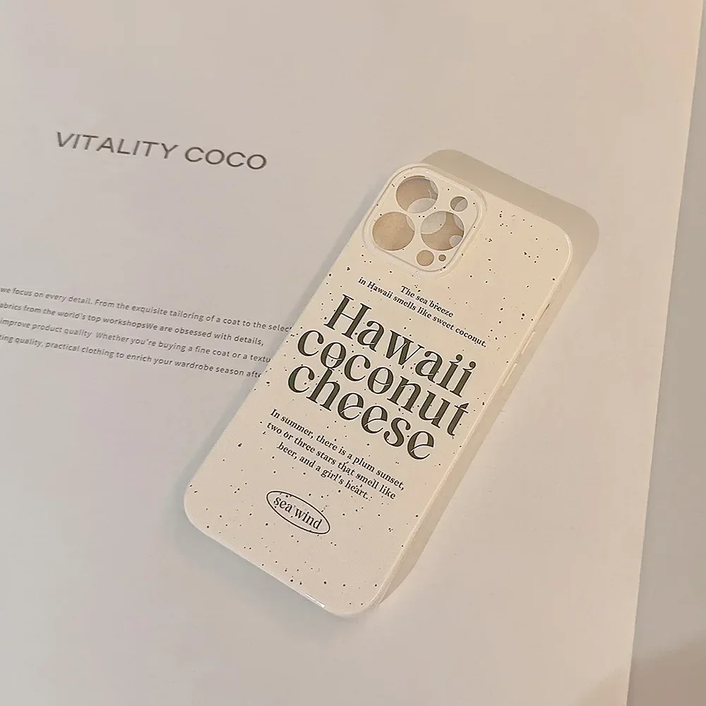 Чехол для телефона с изображением гавайского кокосового сыра морского ветра iPhone