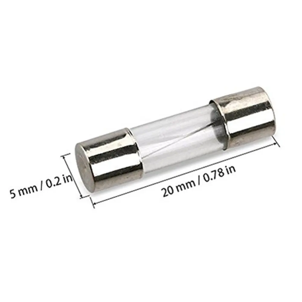 Ассорти комплектов предохранителей со стеклянной трубкой Fast-Blow 100 шт.