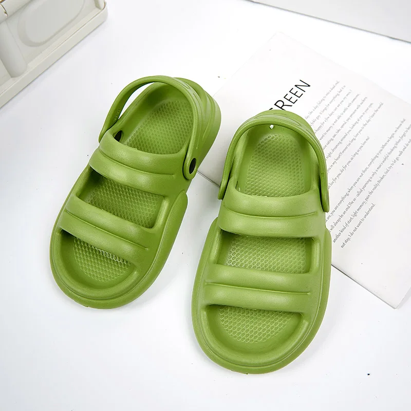 Women's Soft Sole Cloud Slippers Summer Beach Thick Platform Slippe Wear Sandals Twicer Eva for Home Flip Flops Couple Shoes