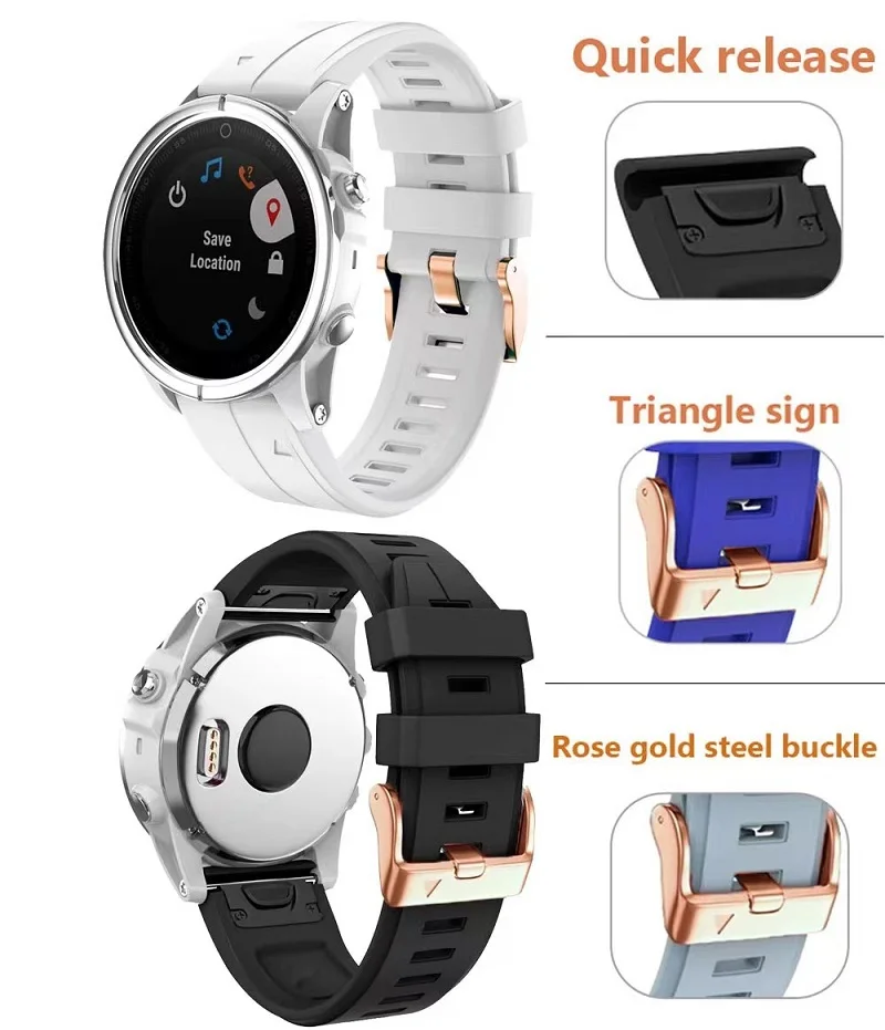 

Silicone Bracelet 20mm WristStrap for Garmin Descent Mk2S Smart Watchband Garmin Forerunner 935/945 Strap Garmin Fenix 7S Strap