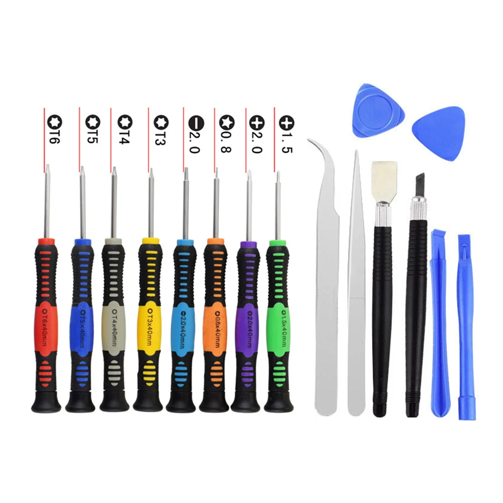 

16 в 1 быстрое антистатическое открытие инструмент Отвертка пластиковый разборный лом ручной инструмент Пинцет профессиональный