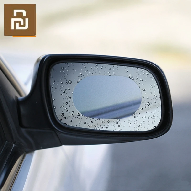 

2pcs Xiaomi Car Rearview Mirror Protective Film Waterproof Anti Fog Rainproof Transparent Membrane Sticker for BMW/Benz