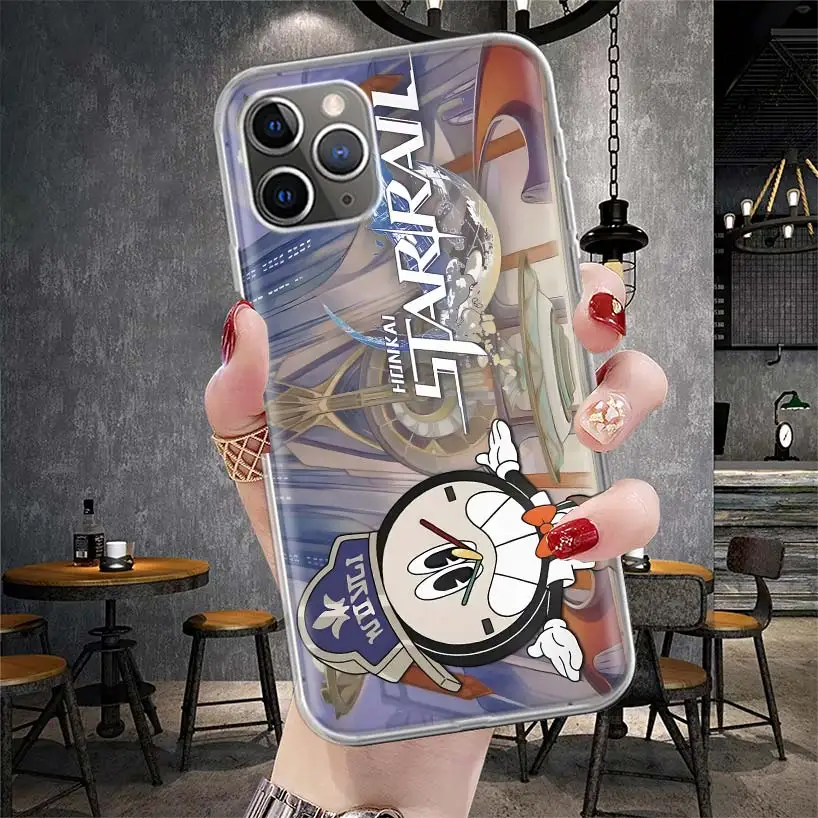 Мягкий чехол для телефона Honkai Star Rail Clockie для iPhone 11, 17 Air, 17E, 16E, 16 Pro Max, 15+, 14 Plus, 13, 12, Apple 7, SE, 8, Fundas Coque 11 (art.: 3920db2bd6429) - 3920db2bd6429