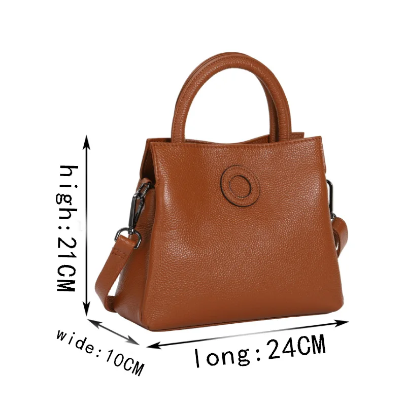 2022 New Fashion Ladies Handbags quality Cowhide Retro Wild Shoulder Messenger Bag Luxury Designer Large Capacity Bucket Bag