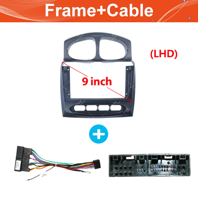 Фото Для Hyundai Santafe 2000-2006 9-дюймовый автомобильный радиоприемник android фасция мультимедийный компакт-диск mp5 видео Аудио стерео панель рамка жгут проводов. №5