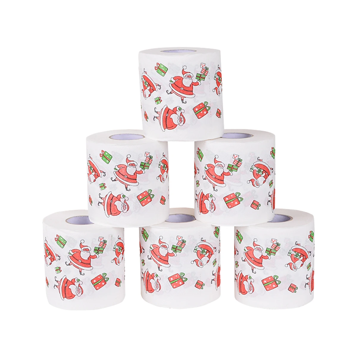 Рождественский Рулон Туалетной Бумаги Санта-Клауса Декоративное Украшение Для