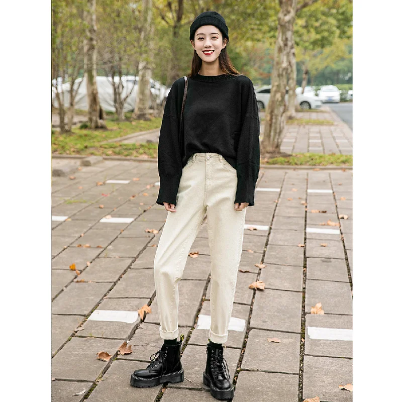 

Thin Denim Women's Jeans Summer Loose Fashion Wide Leg Pants Clothing Retro 2022 Female New High Waist Washed Streetwear