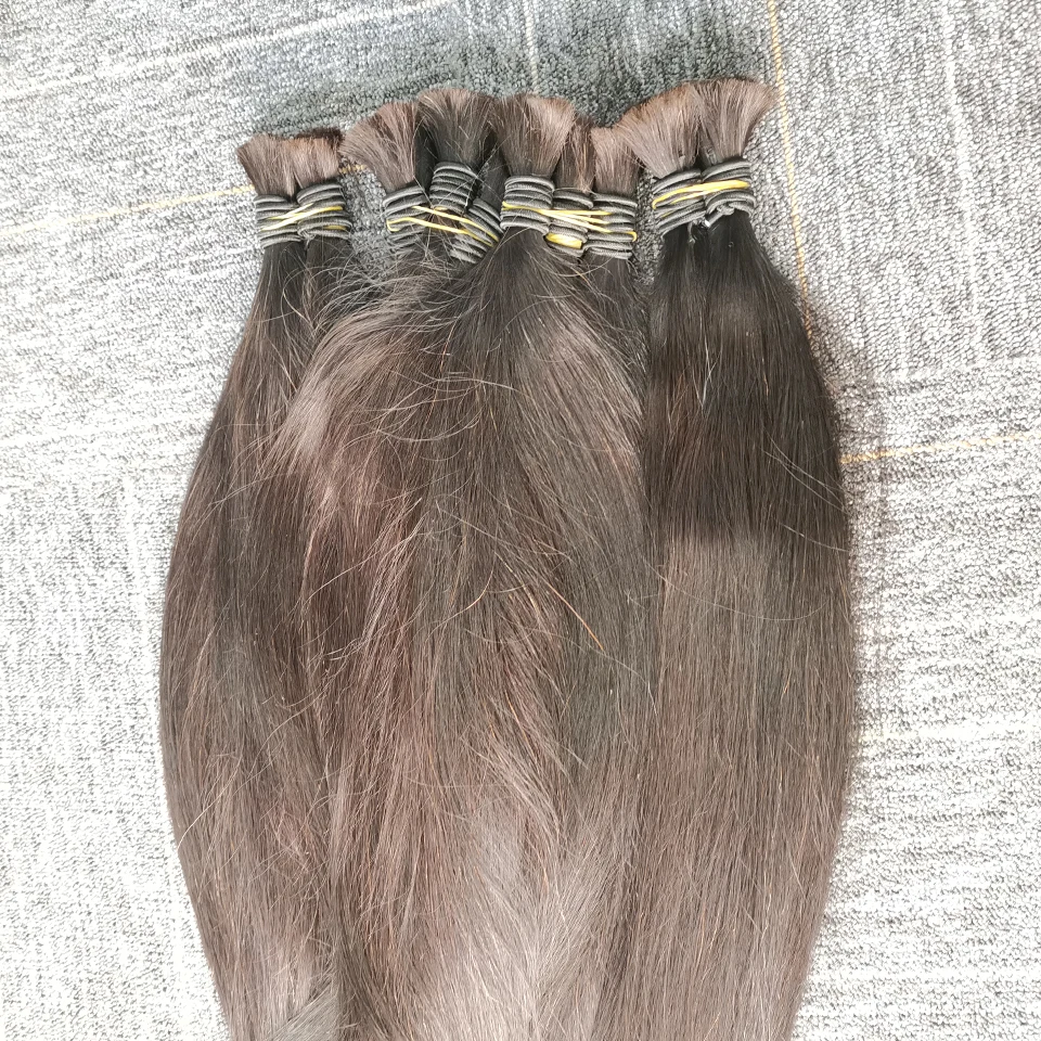 Человеческие волосы россыпью для плетения 14A полная 100 г индийские без уточка