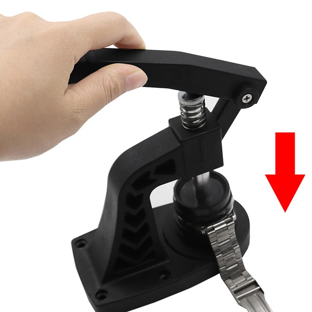 

Инструмент для прессования часов с аккумулятором для часов, набор инструментов, 12 пресс-форм, Ручной пресс для наручных часов, кристальная П...