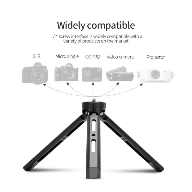 

Штатив для камеры Gopro фотография для Камеры Настольный Алюминиевый мини-штатив держатель для камеры для DSLR ILDC видеокамеры проектора