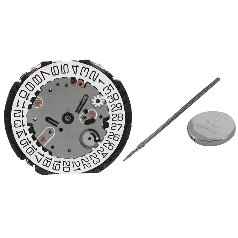 Кварцевый механизм с одним календарем VR32 высокоточный сменный VR32A VR32B запасные
