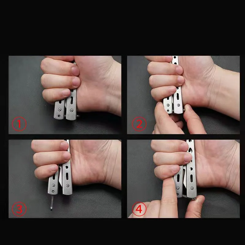 Портативный складной нож-бабочка Balisong тренировочный карманный нож из
